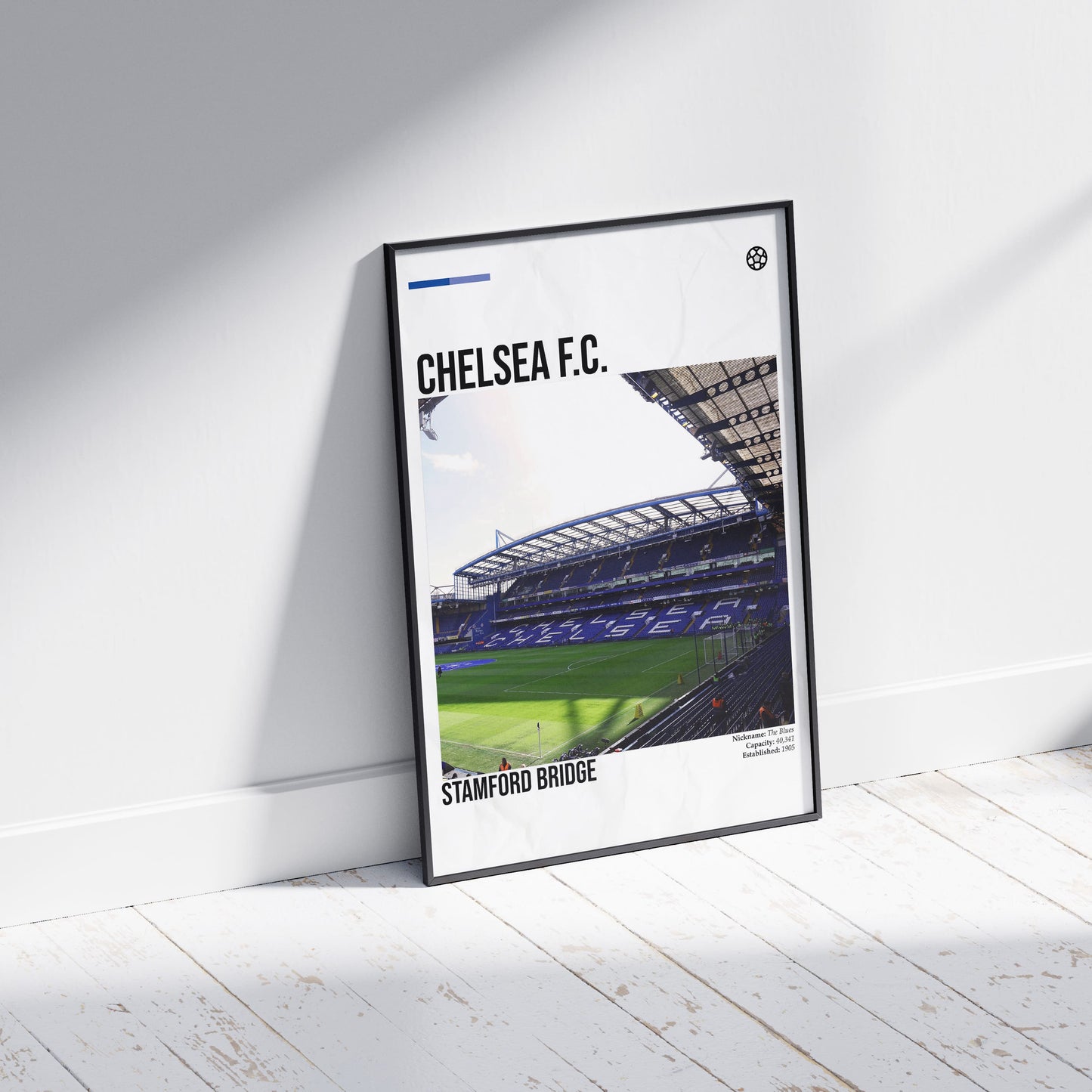 Chelsea FC Stamford Bridge Stadium Football Poster - FootballCorner