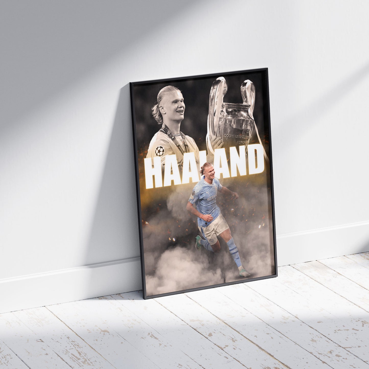 Erling Haaland Manchester City FC Football Poster - FootballCorner