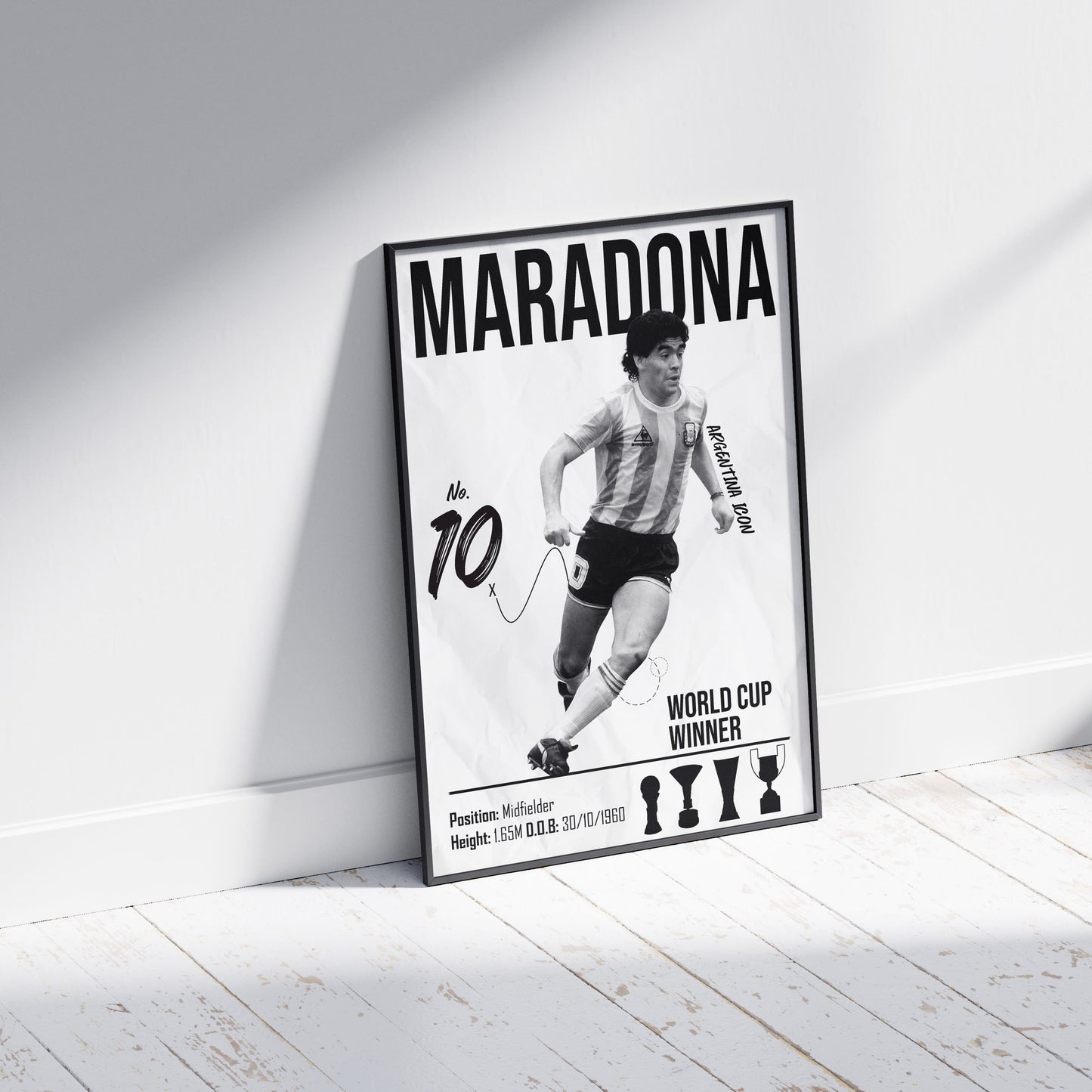 Maradona Football Poster - FootballCorner