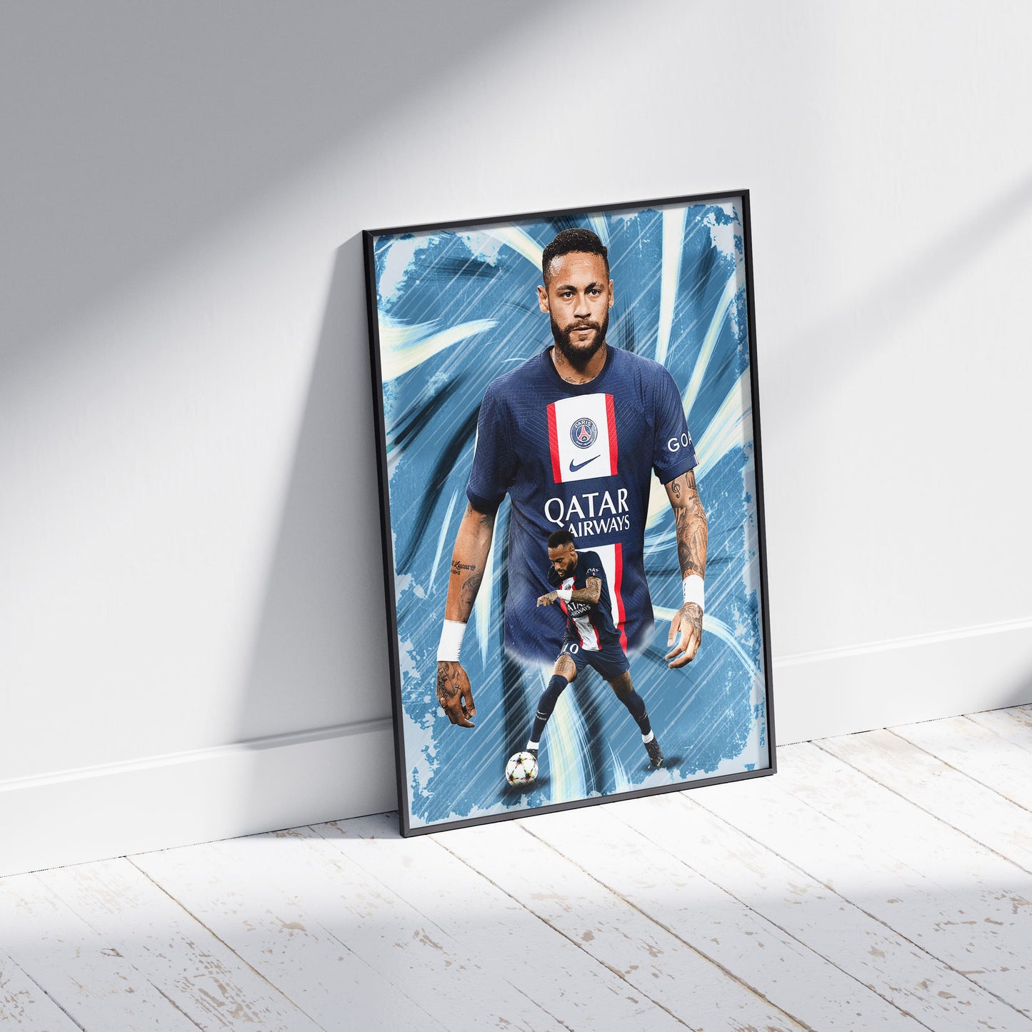 Neymar Jr PSG Football Poster - FootballCorner