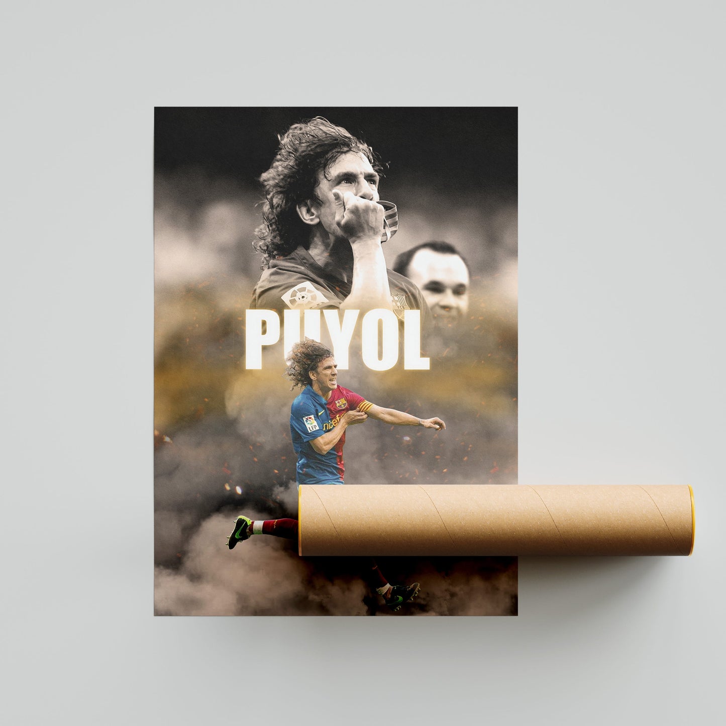 Carles Puyol Barcelona Football Poster