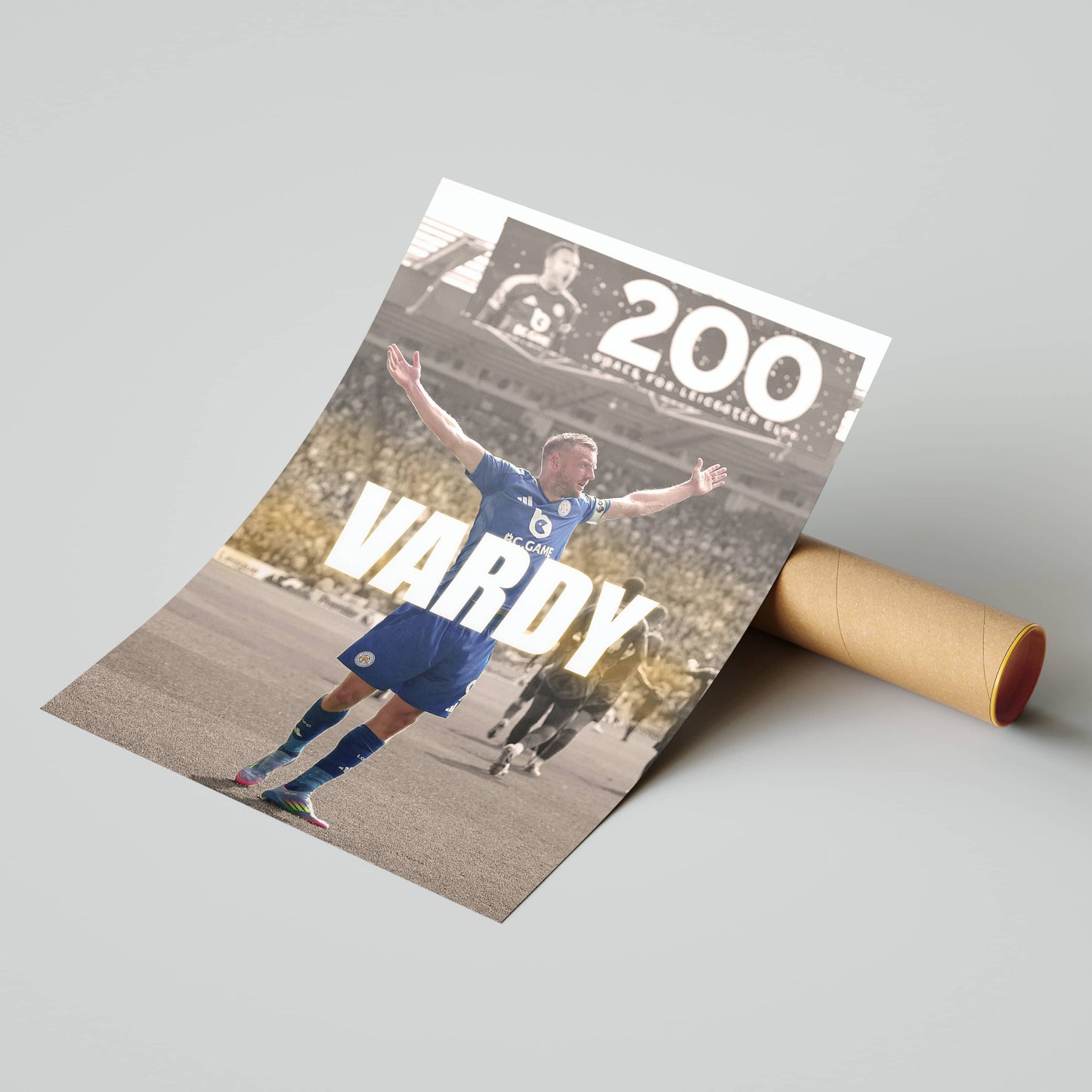 Jamie Vardy Leicester City Football Poster Print
