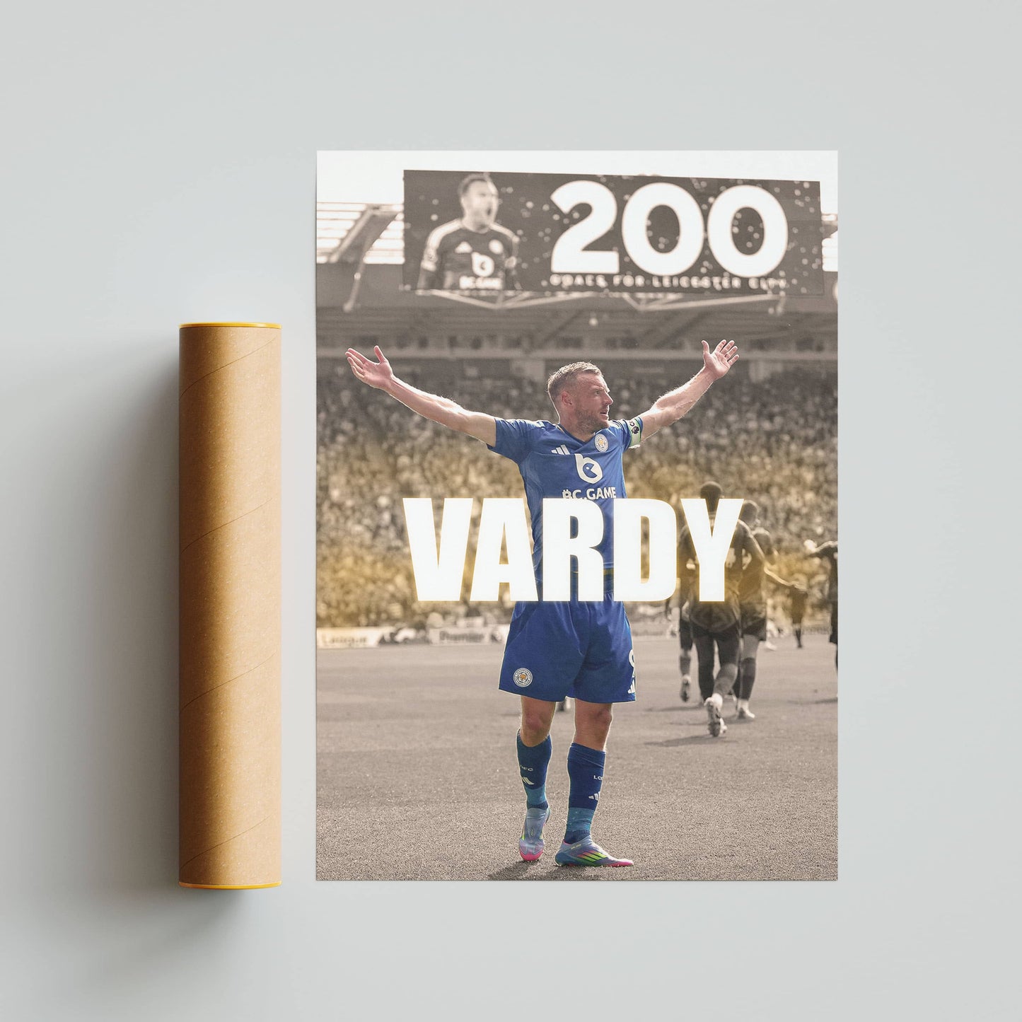 Jamie Vardy Leicester City Football Poster Print