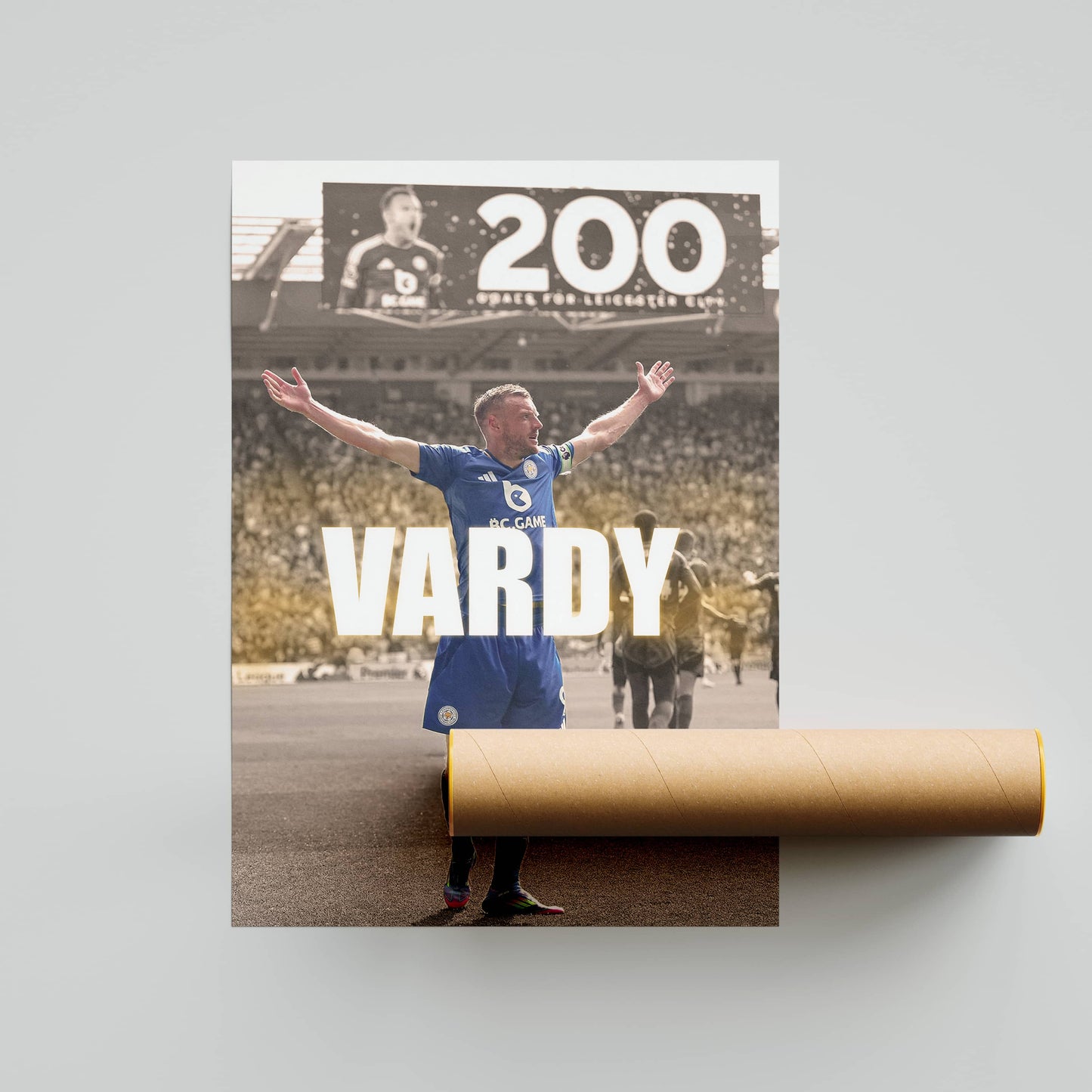 Jamie Vardy Leicester City Football Poster Print
