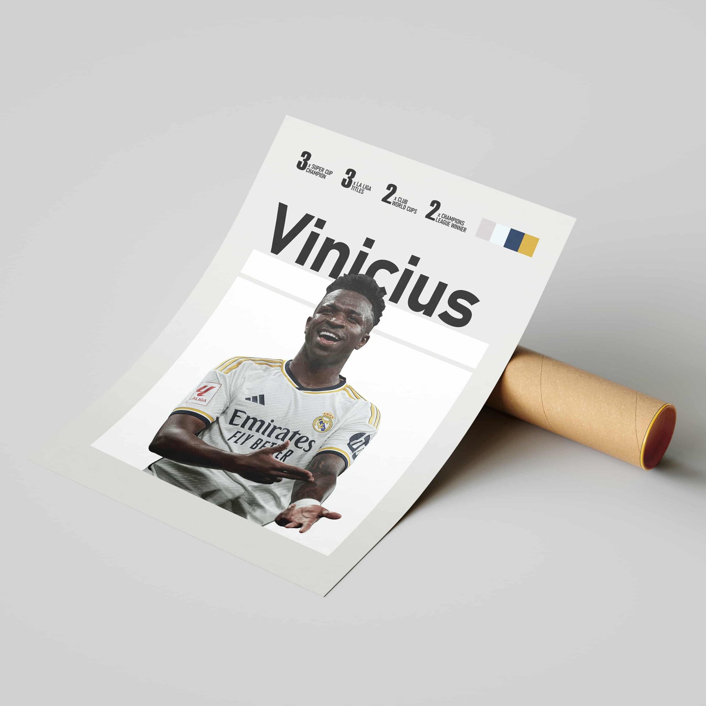 Vinicius Jr Real Madrid Football Poster Print - FootballCorner