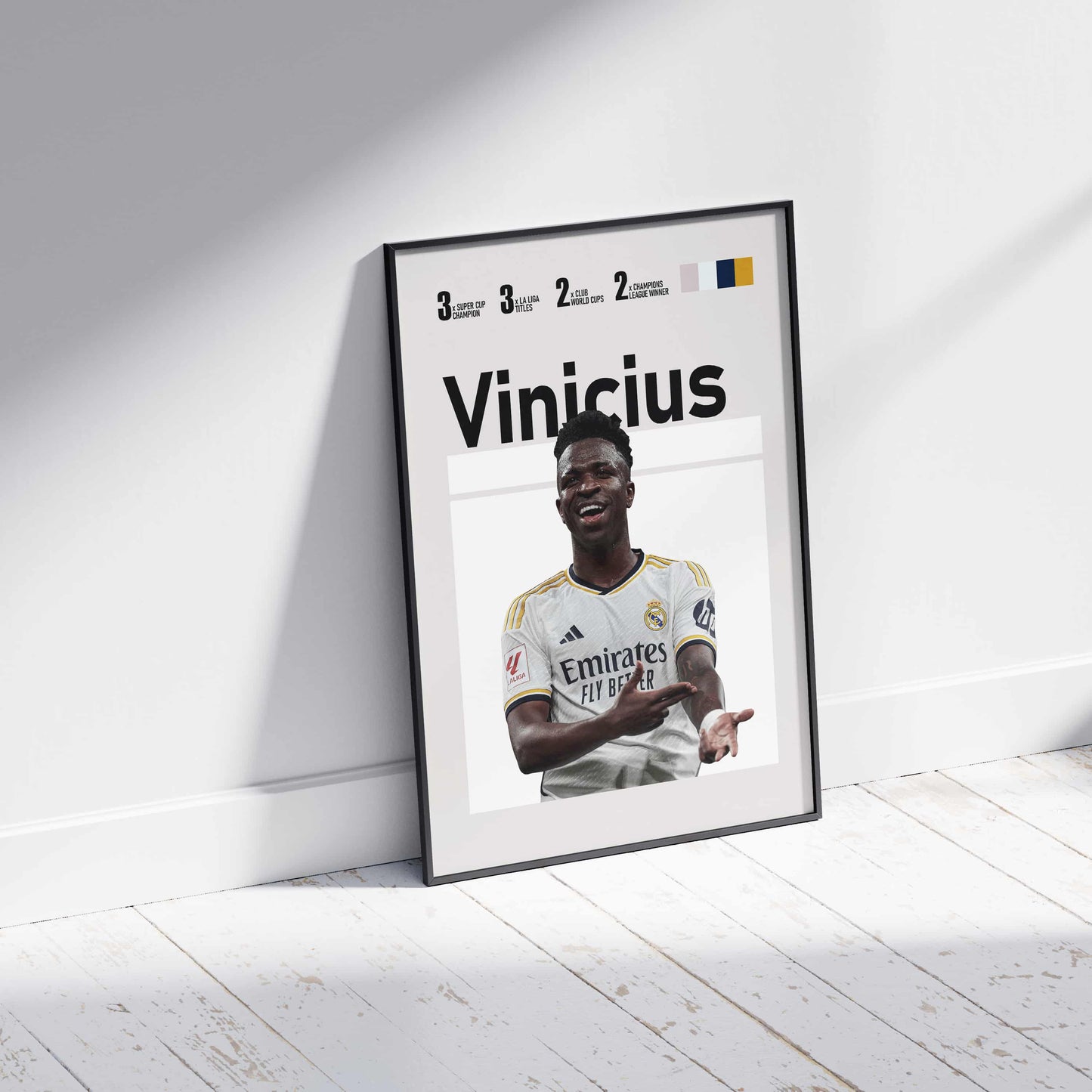Vinicius Jr Real Madrid Football Poster Print - FootballCorner
