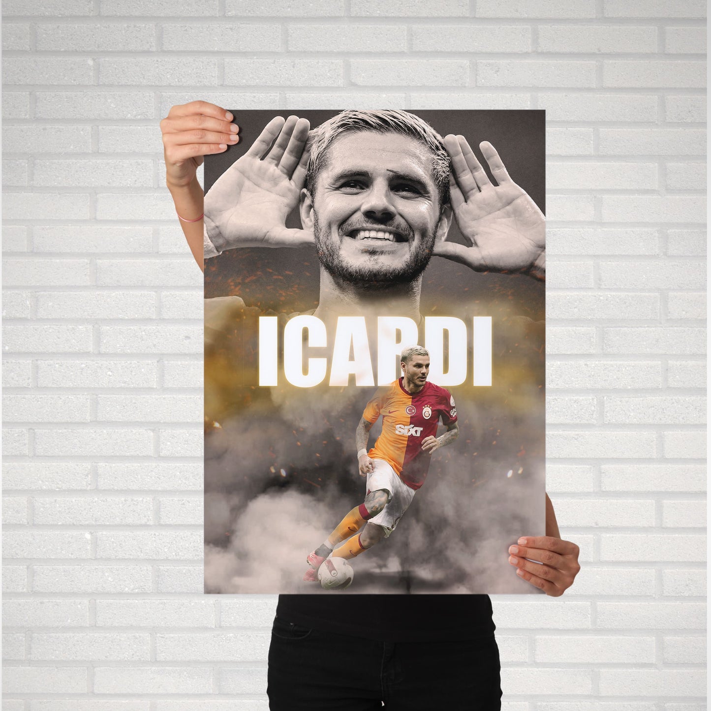 Mauro Icardi Galatasaray S.K. Football Poster - FootballCorner