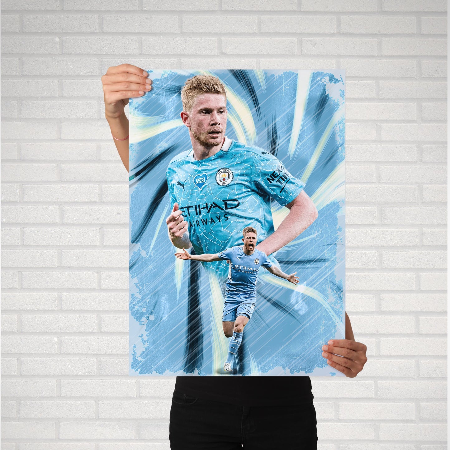Kevin De Bruyne Football Poster - FootballCorner