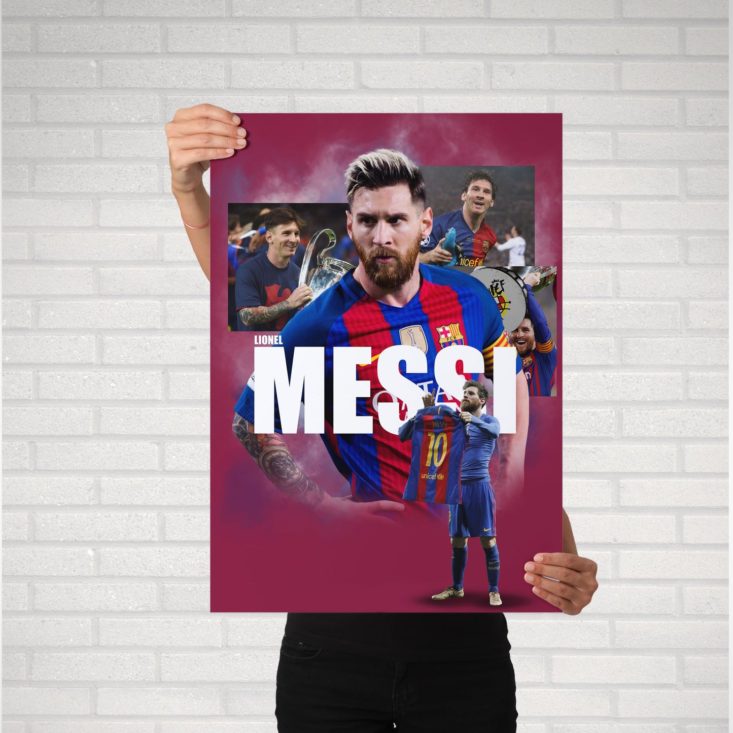 Lionel Messi Barcelona Poster - FootballCorner