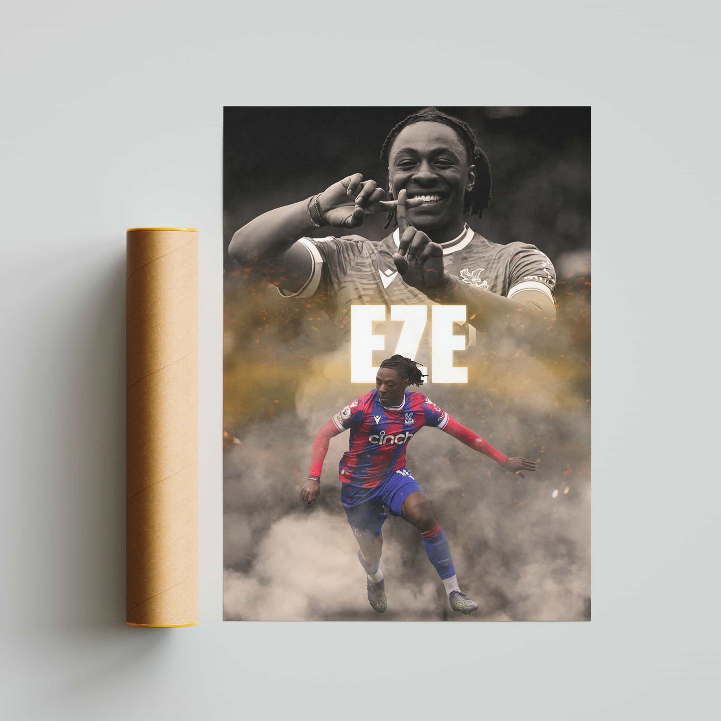 Eberechi Eze Crystal Palace Football Poster - FootballCorner