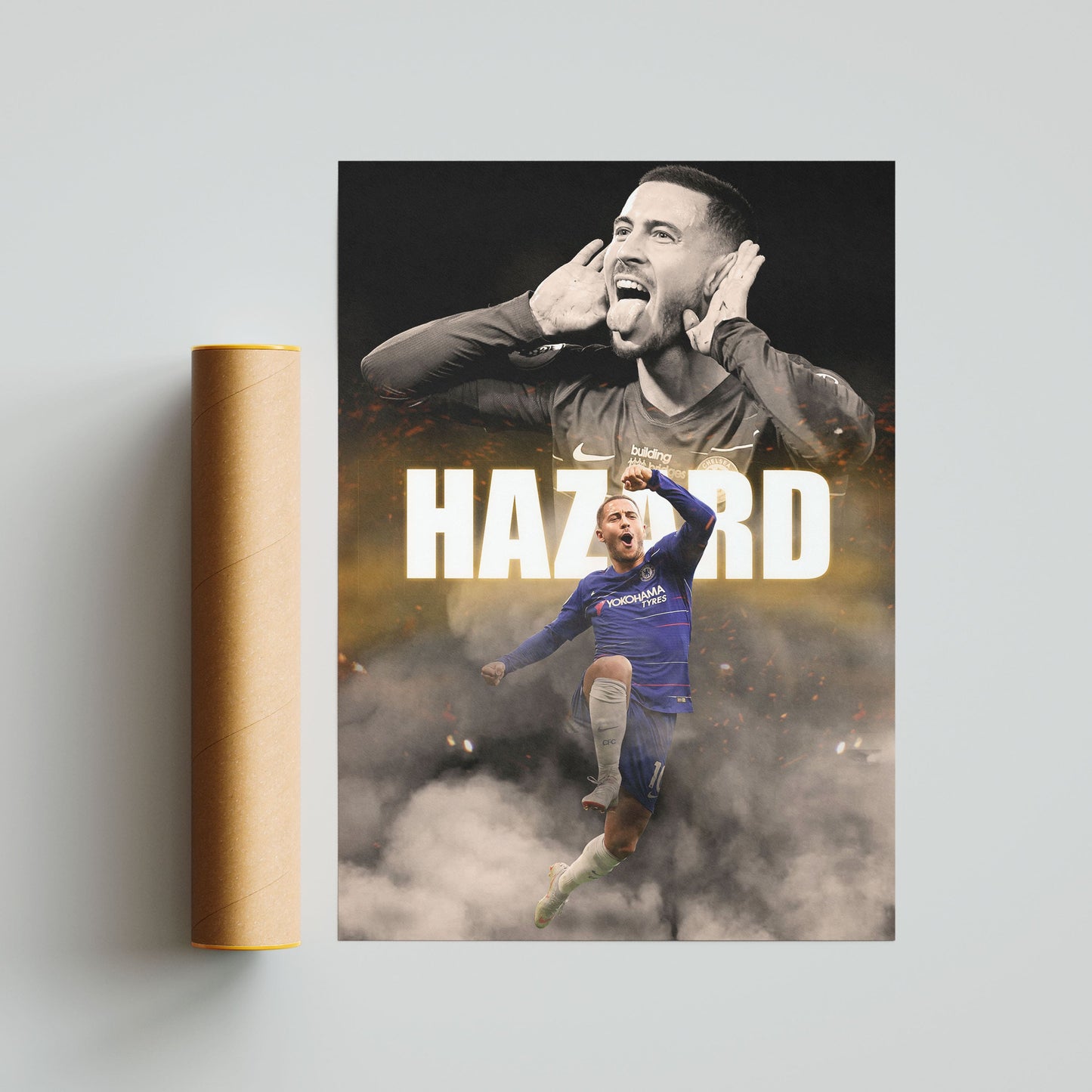 Eden Hazard Chelsea Football Poster - FootballCorner
