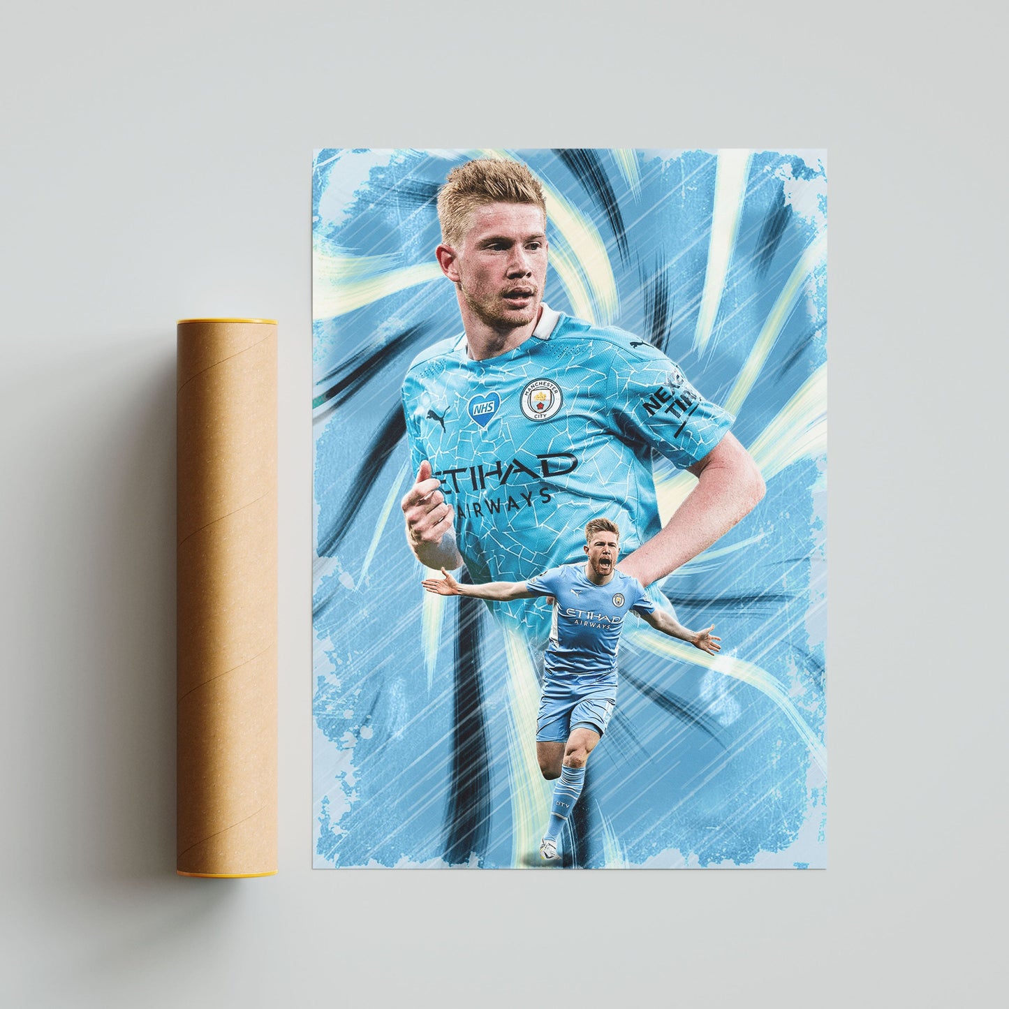 Kevin De Bruyne Football Poster - FootballCorner