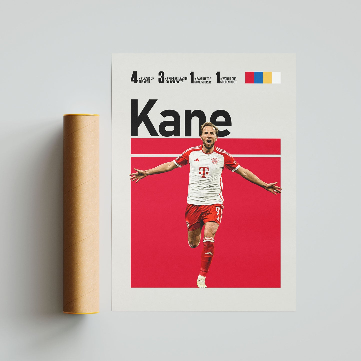 Harry Kane Bayern Munich FC Poster - FootballCorner