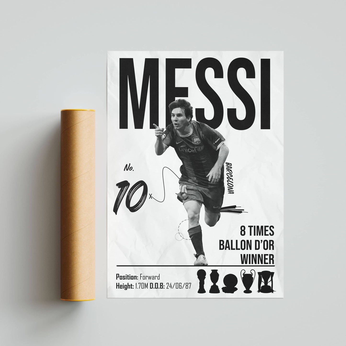 Lionel Messi Barcelona Legend Football Poster - FootballCorner