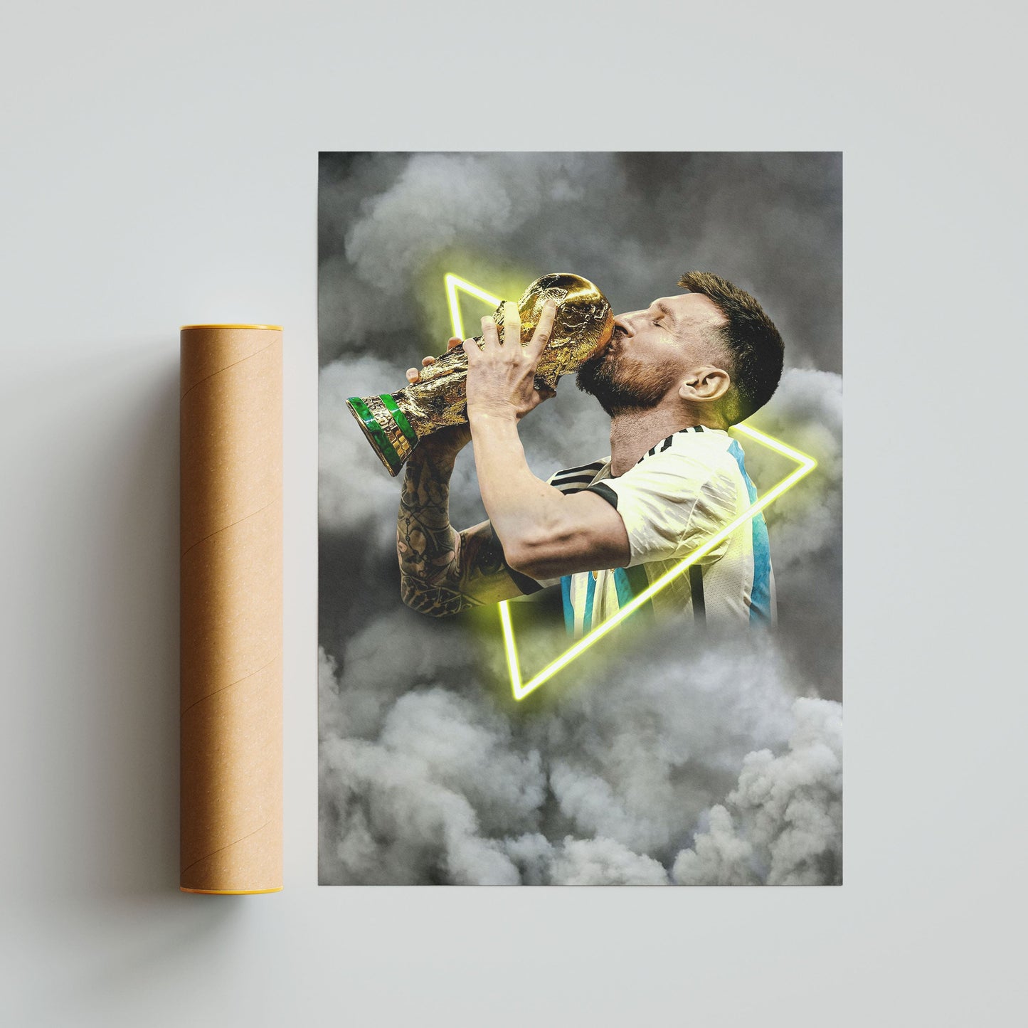 Lionel Messi World Cup Football Poster - FootballCorner