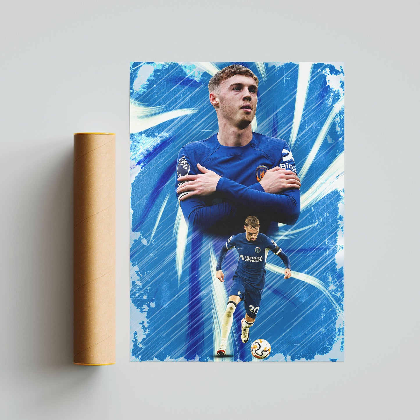Cole Palmer Chelsea Football Poster - FootballCorner