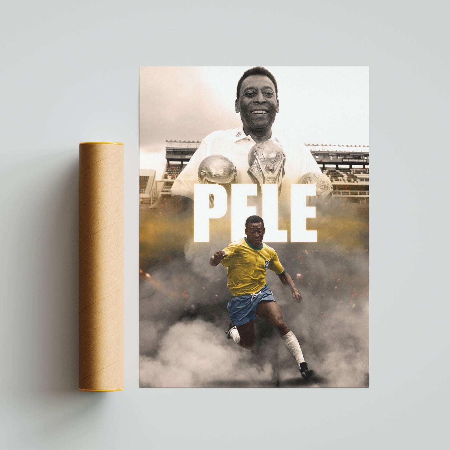Pele Football Poster - FootballCorner