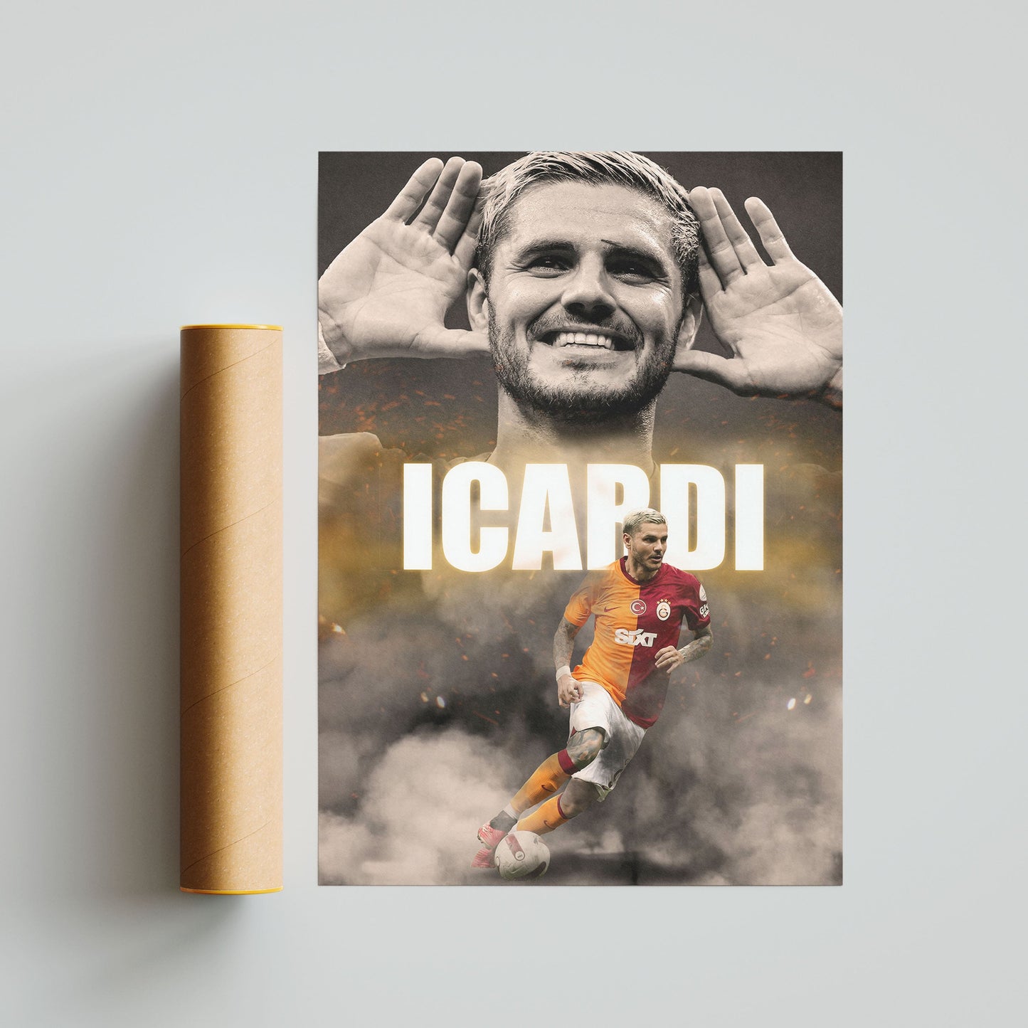 Mauro Icardi Galatasaray S.K. Football Poster - FootballCorner