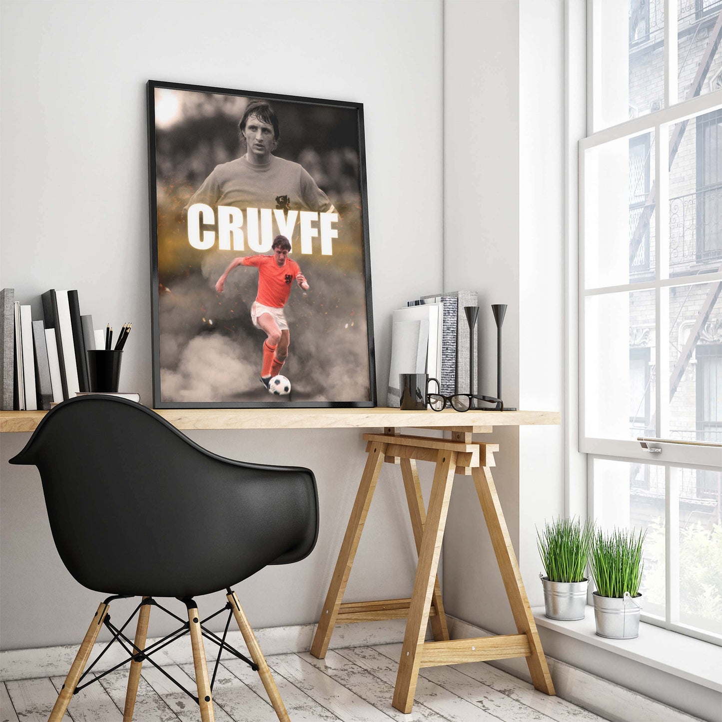 Johan Cruyff Netherlands Football Poster - FootballCorner