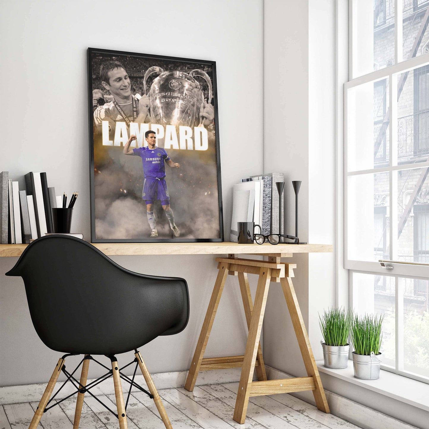 Frank Lampard Chelsea Football Poster - FootballCorner
