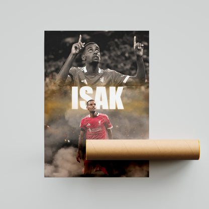 Alexander Isak Liverpool Football Poster