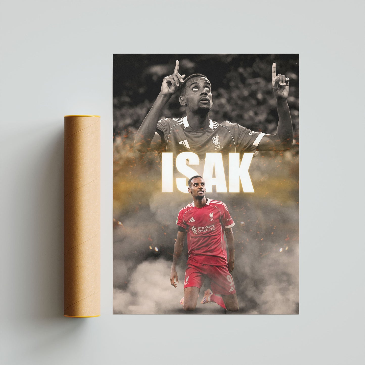 Alexander Isak Liverpool Football Poster