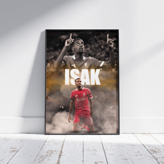 Alexander Isak Liverpool Football Poster