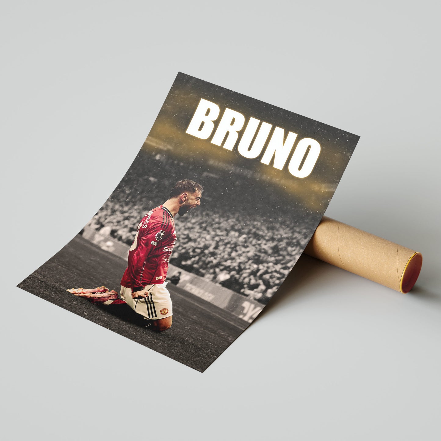 Bruno Fernandes Man Utd Football Poster