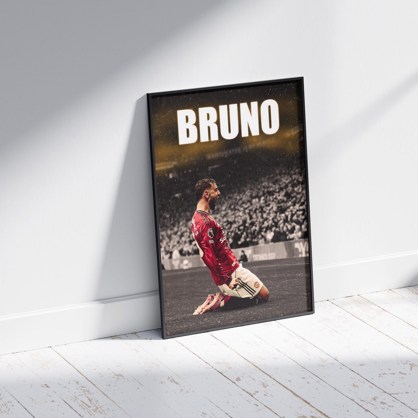 Bruno Fernandes Man Utd Football Poster