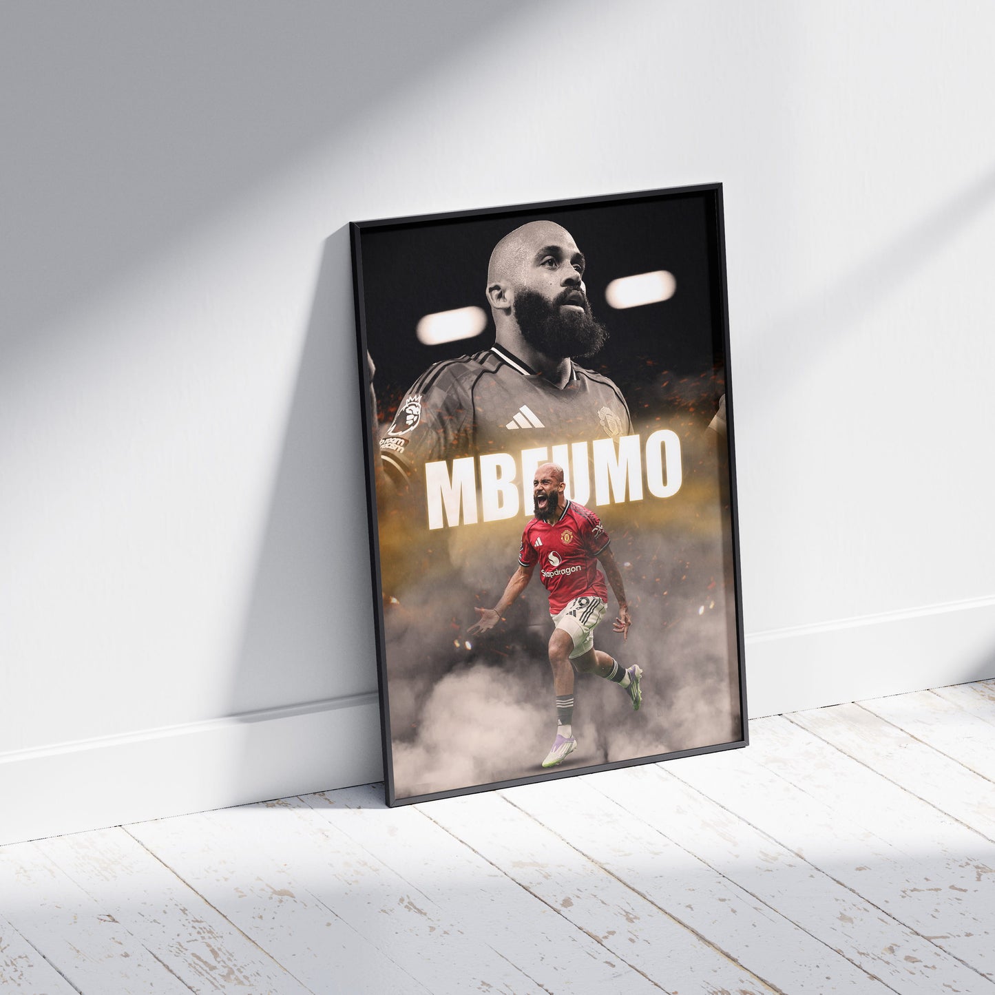 Bryan Mbeumo Manchester Utd Football Poster
