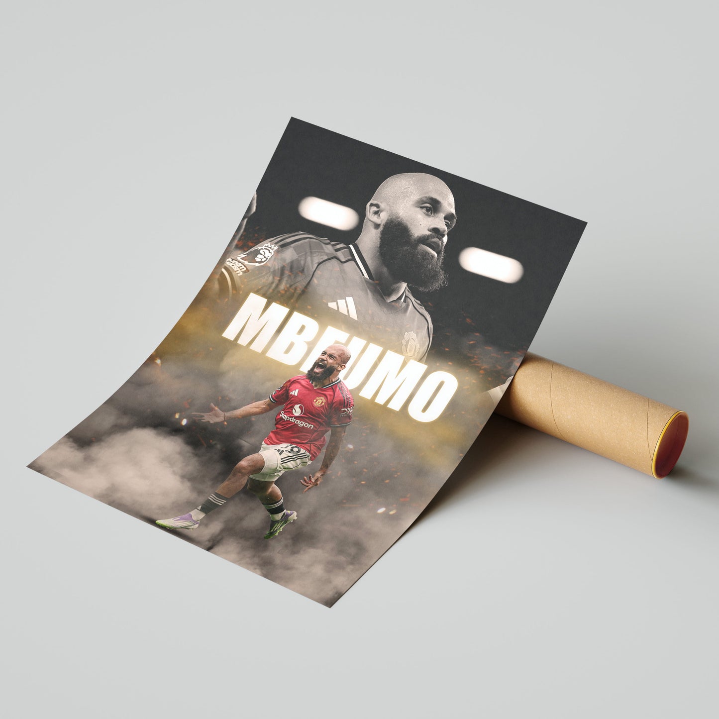 Bryan Mbeumo Manchester Utd Football Poster