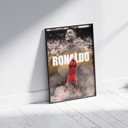 Cristiano Ronaldo Portugal Football Poster