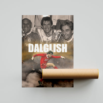 Kenny Dalglish Liverpool Football Poster