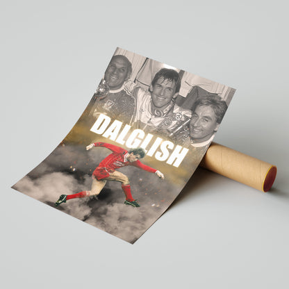 Kenny Dalglish Liverpool Football Poster