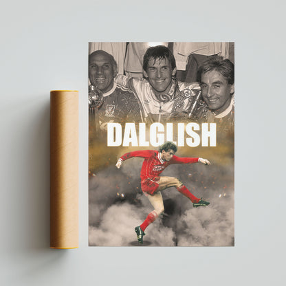 Kenny Dalglish Liverpool Football Poster