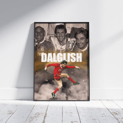Kenny Dalglish Liverpool Football Poster