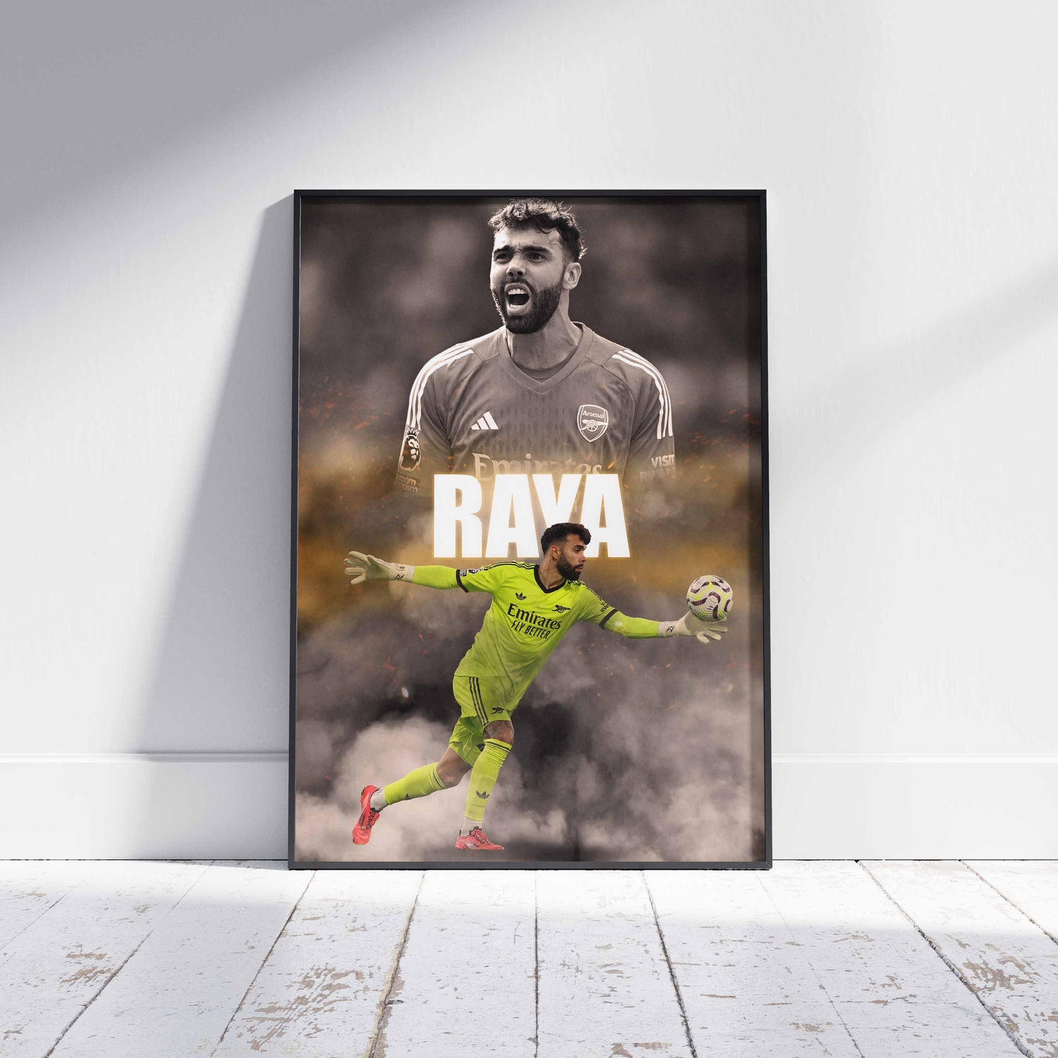 David Raya Arsenal Football Poster - FootballCorner