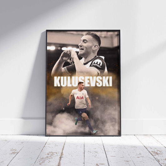 Dejan Kulusevski Tottenham Hotspur Football Poster - FootballCorner