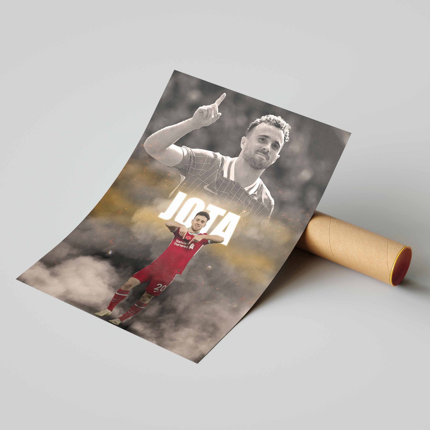 Diogo Jota Liverpool Football Poster - FootballCorner