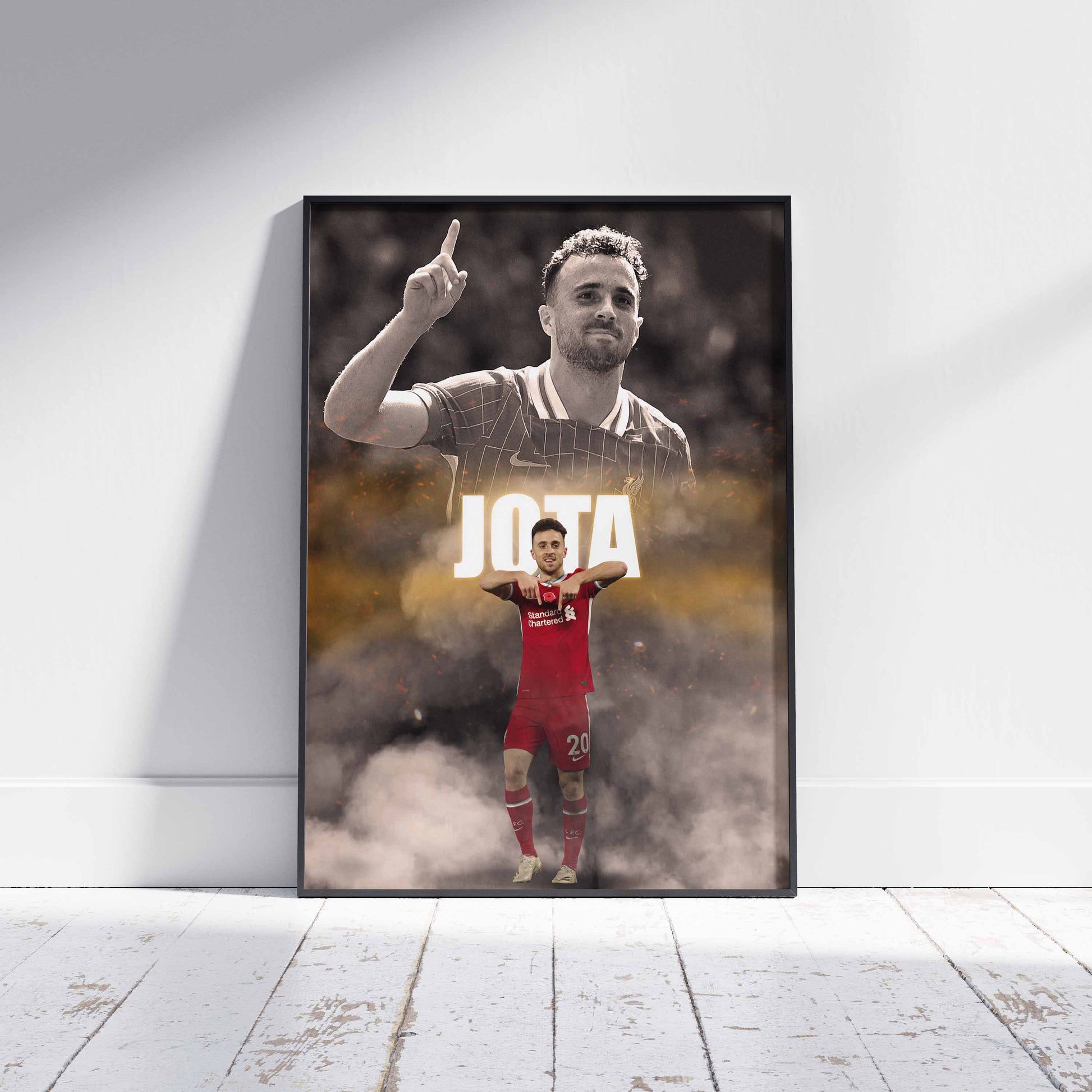 Diogo Jota Liverpool Football Poster - FootballCorner