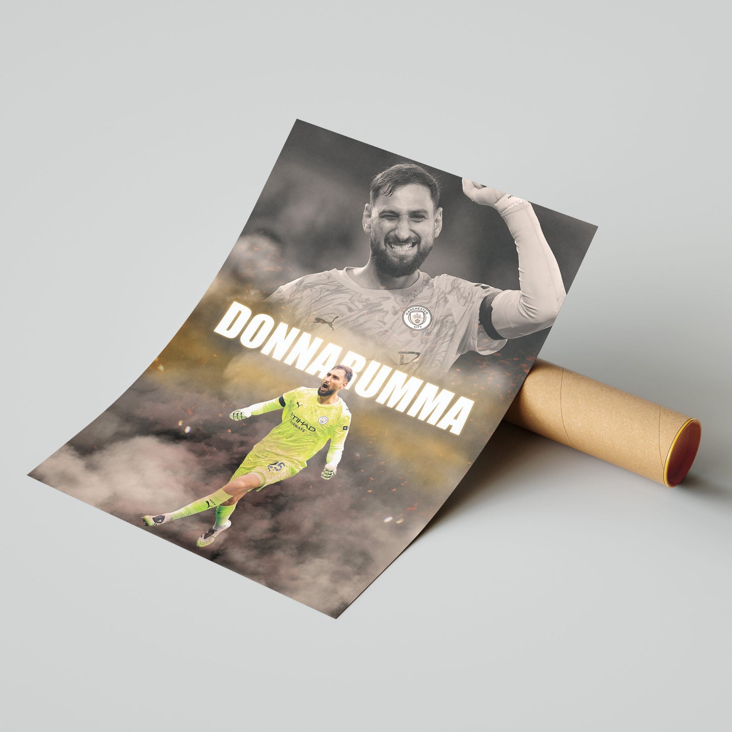 Gianluigi Donnarumma Man City Football Poster