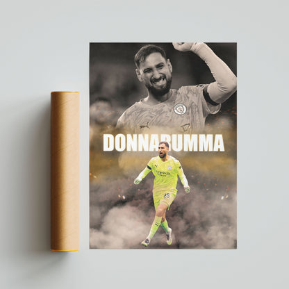 Gianluigi Donnarumma Man City Football Poster