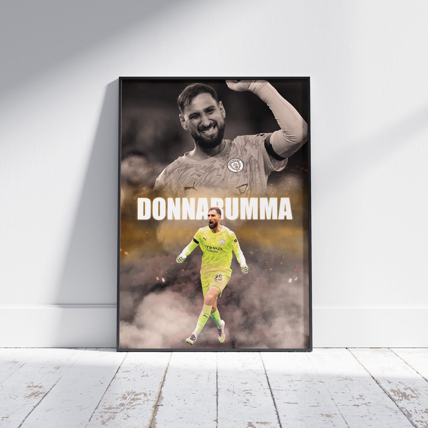 Gianluigi Donnarumma Man City Football Poster