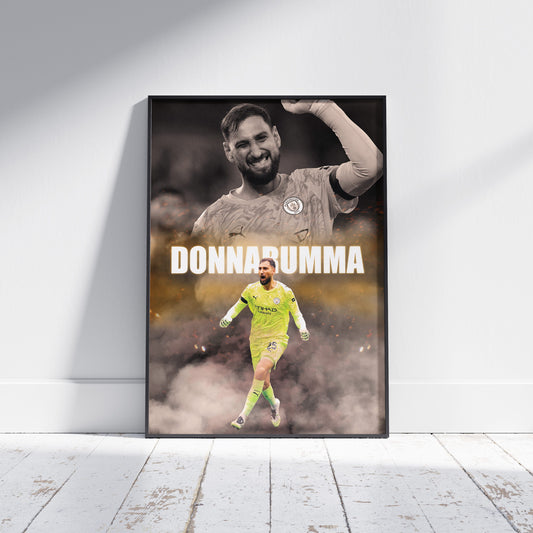 Gianluigi Donnarumma Man City Football Poster