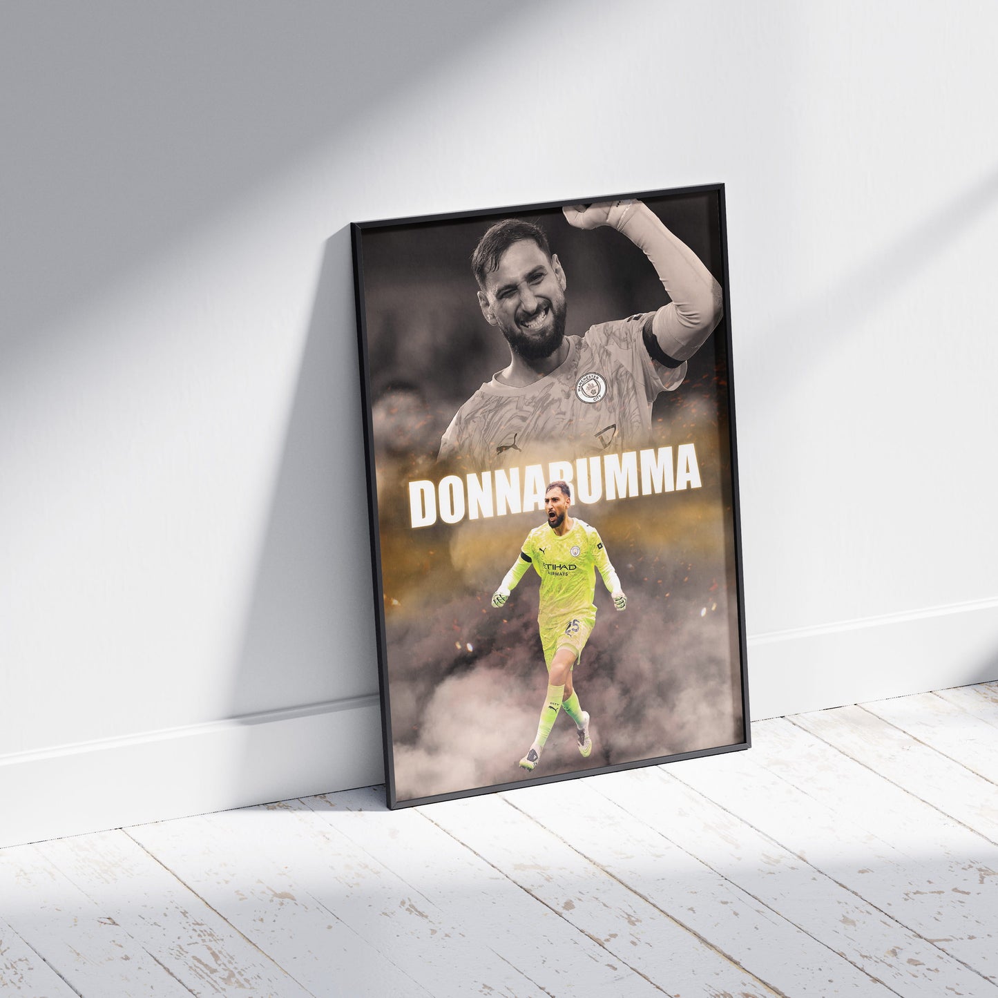 Gianluigi Donnarumma Man City Football Poster