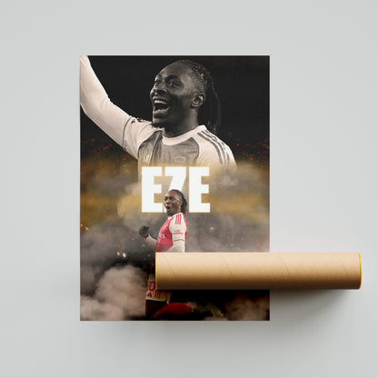 Eberechi Eze Arsenal Football Poster