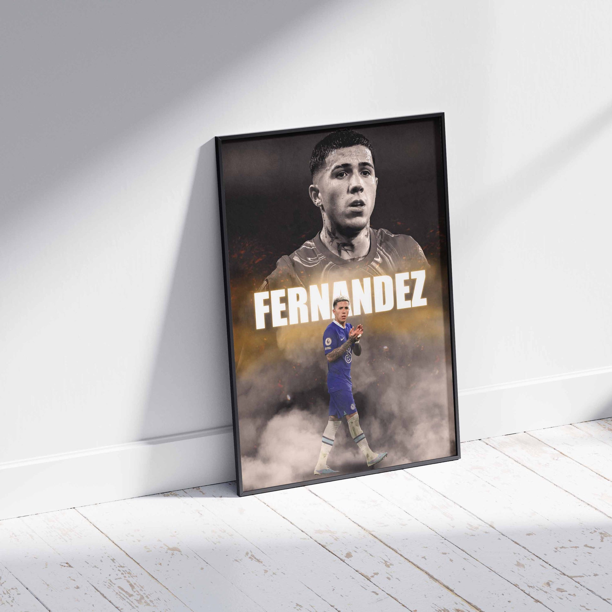 Enzo Fernandez Chelsea Football Poster - FootballCorner