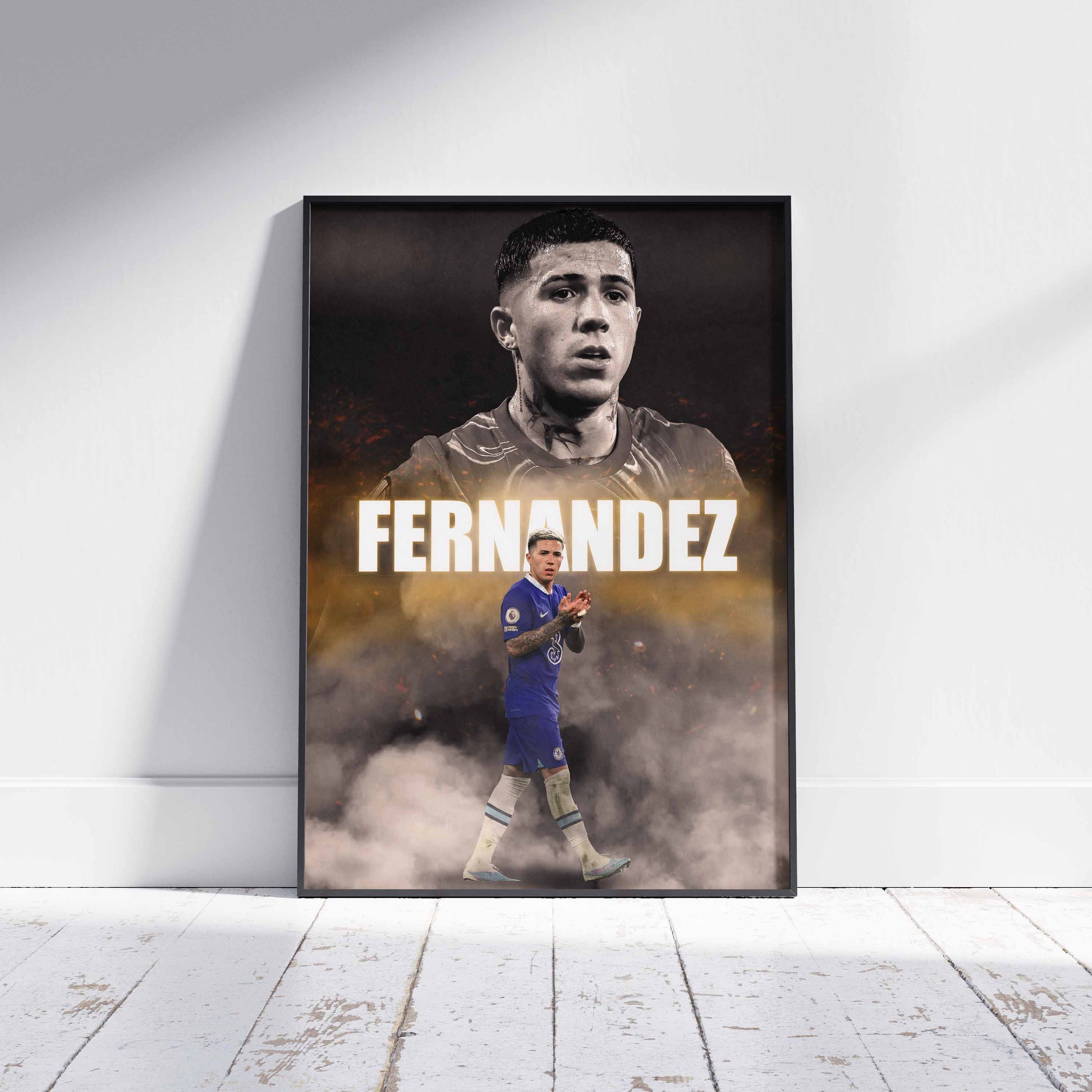 Enzo Fernandez Chelsea Football Poster - FootballCorner