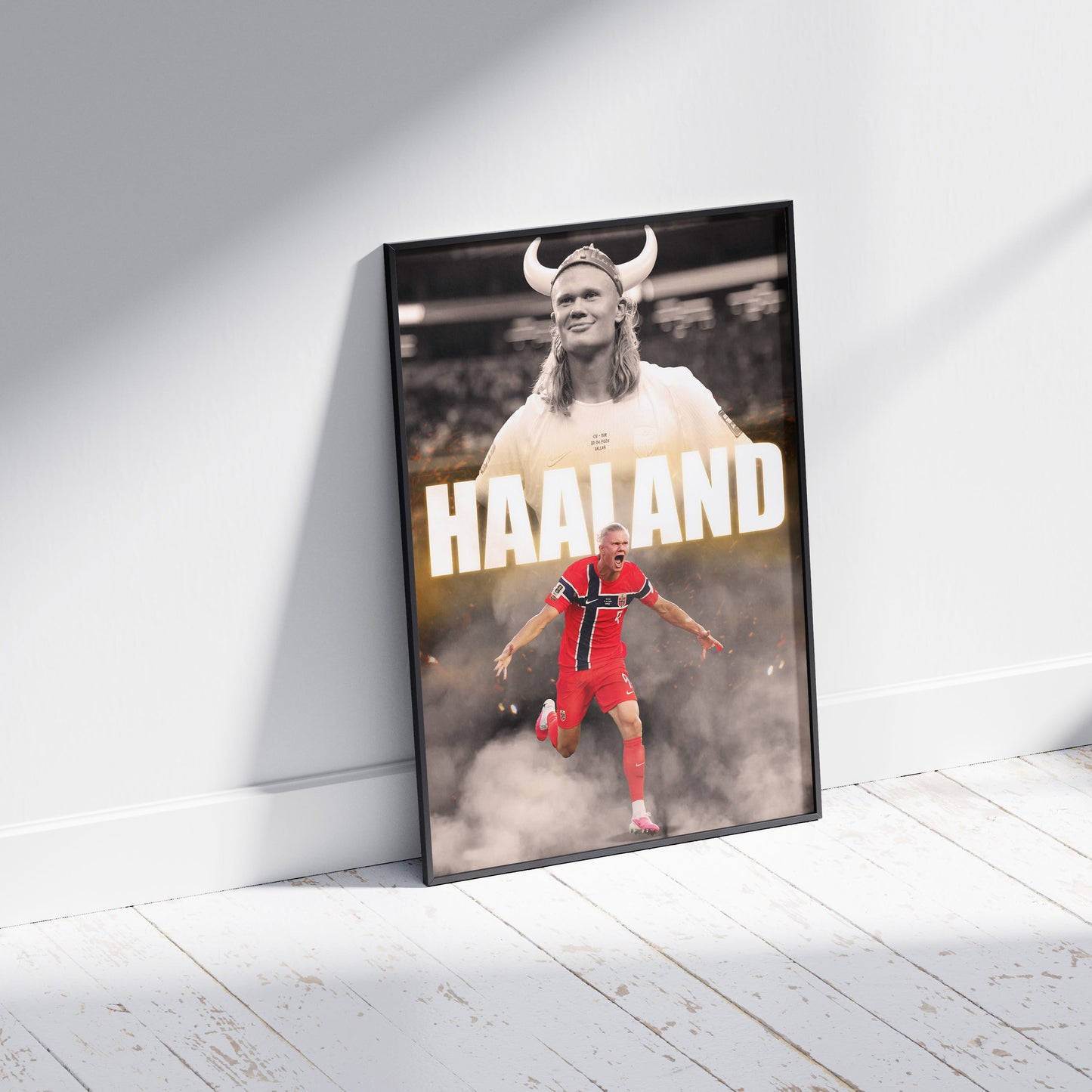 Erling Haaland Norway World Cup Poster