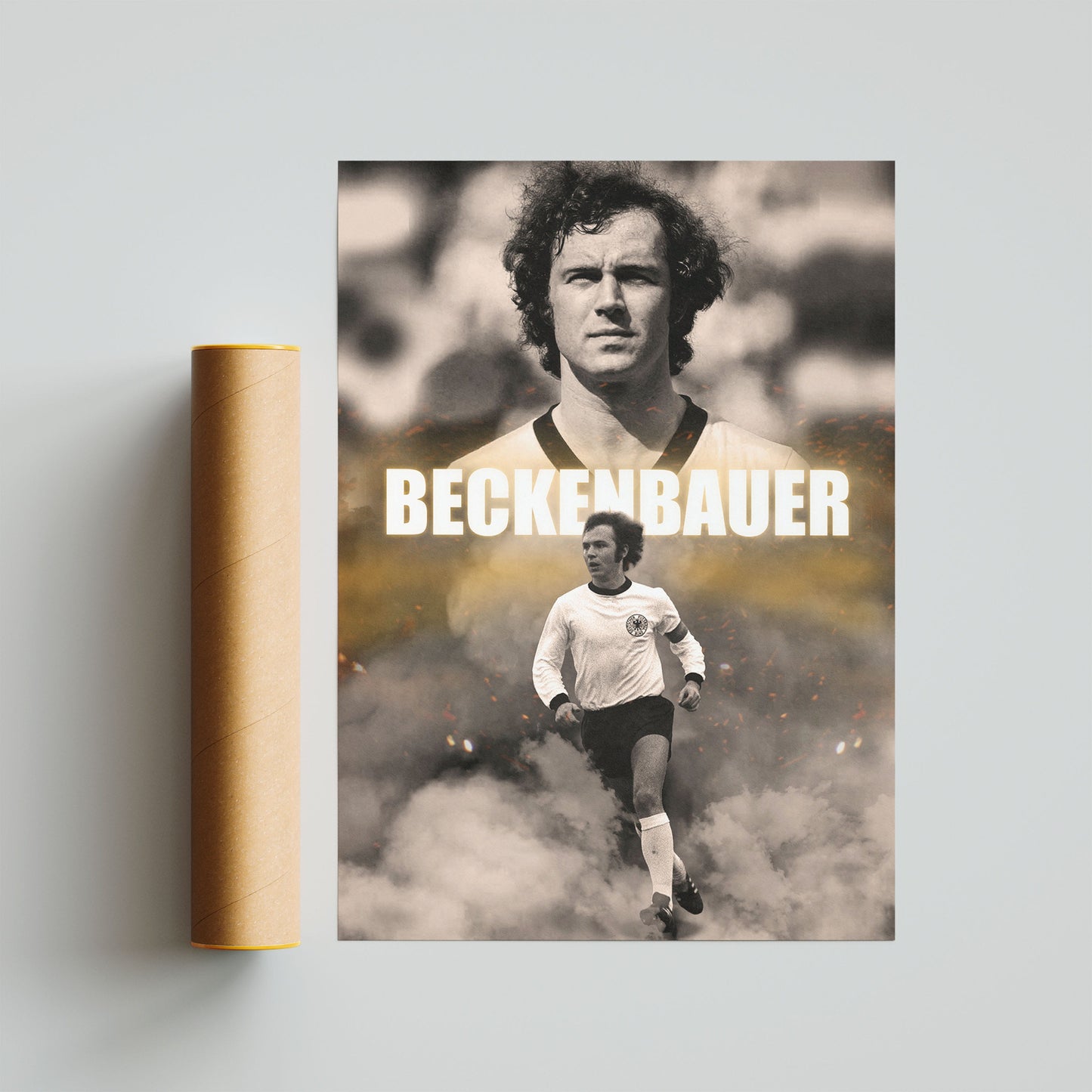Franz Beckenbauer Football Poster